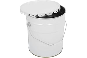 IEUDNS Metal Paint Can Utility Pail Empty with Lid Multipurpose Paint Storage Container for Solvents Craft DIY Projects Indus