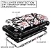 OBBCase Essential Phone PH-1 Case, Essential Phone PH-1 Floral Case Girls,Three Layer Heavy Duty Hybrid Protective Case High Impact Resistant Case for Essential Phone PH-1 Rose Flower Black