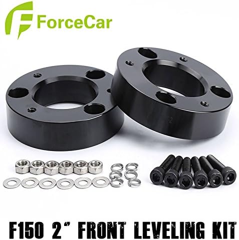 2004 - 2017 Ford F150 4WD 2" Front Billet Leveling Lift Kits Raise Front Suspension Aluminum Lift Spacers