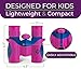 Kids Binoculars set 8x21 for Girls PINK orGREEN PuffinScout for Birdwatching-Spotting-High resolution REAL OPTICS Star-gazing Educational Toys for Girls - Outdoor Toys for Girls - Birthday Gifts Girls