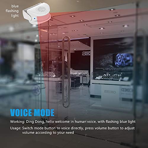 KERUI Wireless PIR Motion Sensor Door Bell Shop Visitor Alert Chime Alarm Burglar - Thumbnail 3