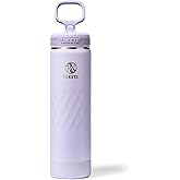 Takeya Sport 22 oz Triple-Insulated Stainless Steel Water Bottle, Straw Lid – Leakproof, Sweatproof, BPA-Free, Keeps Drinks Cold 36 Hrs, Hot 14 Hrs – Moonlight