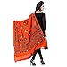 Banjara Women's Cotton Stoles & Dupattas Kutchi Chakachak Free Size Tangy Orange