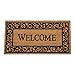 Natural Coir Coco Fiber Non-Slip Outdoor/Indoor Doormat, 21x41