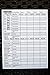 Yardzee Score Cards with Rules on the Back, Laminated Yardzee Score Card, Reusable, Dry Erase score sheet for Giant Outdoor Dice Games, Jumbo Score Sheet for Yahtzee (ONE Yardzee Score Card)