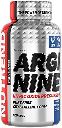 ARGININE 120 Capsules 2000mg of L-arginine per Capsule by Nutrend
