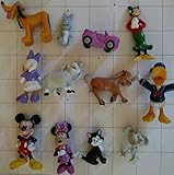Disney Minnie Mouse Deluxe Mini Figure and Toy Set of 12 with Figaro the Cat, Mickey, Donald, Pluto and More!