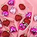 Aneco 36 Pack Valentine's Heart Baubles Heart Shaped Ornaments for Valentine's Day Decoration or Home Decor, 3 Styles…