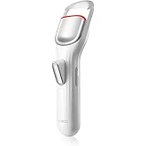 HEBECA Heated Eyelash Curler Professional - Eye Lashes Curler with Innovative Heating Silicone, Electric Eyelashes Curler with 600mAh Rechargeable Battery EC4001 (White)