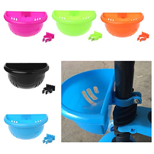 ULKEME Bicycle Scooter Basket Children Kid Bike Plastic Front Handlebar Bag Accessories (blue) - Thumbnail 3