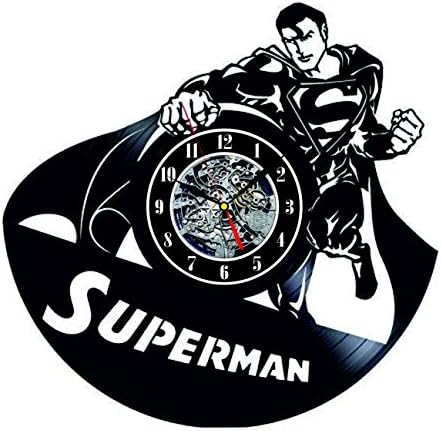 Superman - Vinyl Wall Clock – Vinyl Record Wall Clock – LikeMark Wall Clock Vinyl Decal