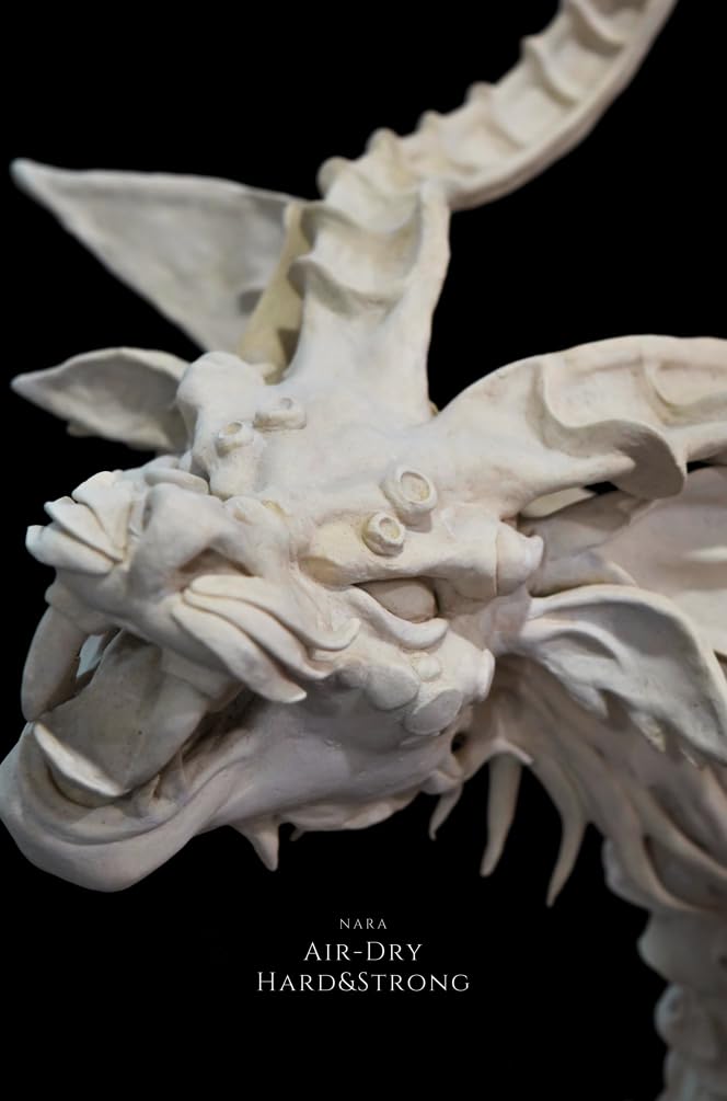 NARA Air-Dry Clay (Hard & Strong), 500g. (1.1 lbs.) Block, for Sculpting and Coating - Easy to Use (Grey)