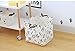 LANGYASHAN Square Storage Baskets Waterproof Canvas Children Laundry Nursery Hamper for Shelves Gift Baskets Toy Organizer Room Decor (Square alphabet)