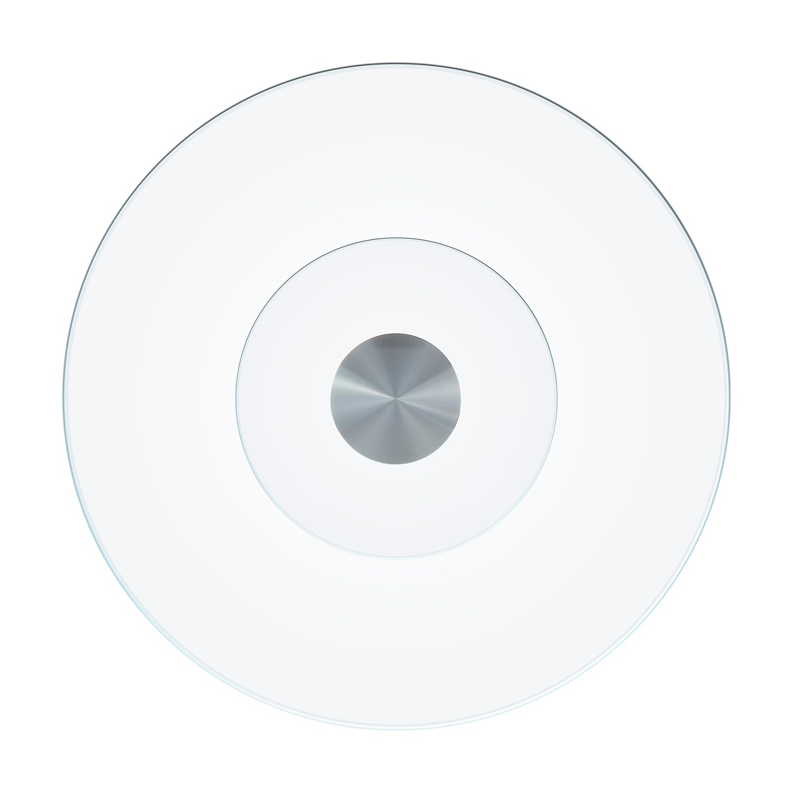 Photo 1 of 30-Inch Lazy Susan Turntable for Dining Table, Tempered Glass, 360° Rotation, Anti-Tip Design, Perfect for Parties, Weddings, and Family Dinners (30 inch)