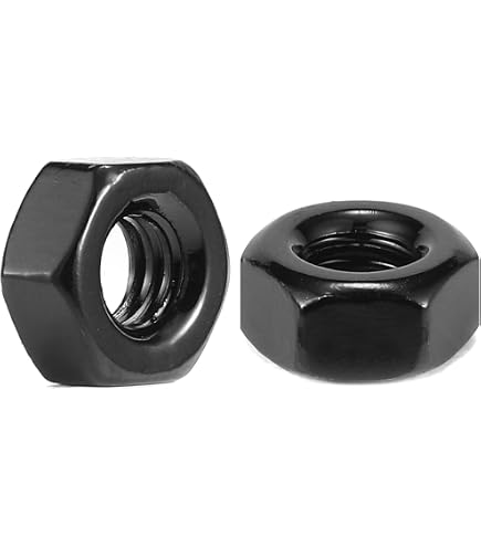 Yinpecly 30pcs M8-1.25 Hex Nuts, Grade 8.8 Carbon Steel, Black Oxide Finish, 13mm Hex Width