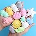 Outee Mochi Squeeze Cat Toys, 36 Pcs Mini Mochi Squishies Mochi Animal Cat Squishies Mini Squishies Stress Relief Animals Squihsy Squeeze Stress Cat Toys Mochi Squeeze Squishies Random
