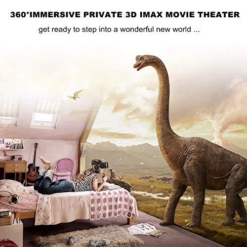 3D VR Goggle Virtual Reality Headset w/ Over Ear Headphone for iPhone