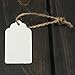 StillCool Kraft Paper Tags, 100pcs White Gift Tags with Twine Perfect for Arts and Crafts