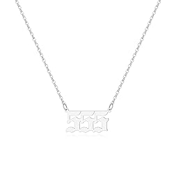 Tavuala Angel Number Necklace For Women, 18K Gold