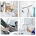 Ponsey Shower Window Squeegee, Stainless Steel Squeegee for Shower Doors Bathroom Kitchen Car Mirror Glass Cleaning Brush Wiper Scraper with Suction Hook