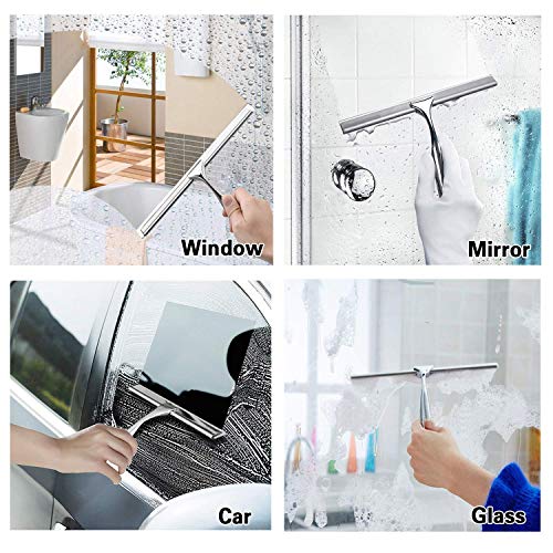 3 Ponsey+Squeegee+Stainless+Bathroom+Cleaning