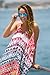Akery Women's Chiffon Robe Beach Dress Swimsuit Bikini Cover Up,One Size,Pink