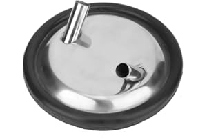 JADPES Milking Machine Bucket Lid, Stainless Steel Milk Bucket Lid And Gasket Two Open Lid For Milking Machine