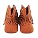 Itaar Baby Girls Boots Tassel Soft Bottom Non-slip Winter Warm Infant Toddler Shoes