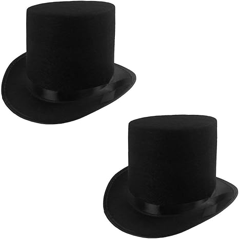 white felt top hat