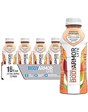 BODYARMOR LYTE Sports Drink Low-Calorie Sports Beverage, Peach Mango, Natural Flavors With Vitamins, Potassium-Packed Electrolytes, No Preservatives, Perfect For Athletes, 16 Fl Oz (Pack of 12)