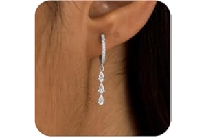 Bvuem Gold Hoop Earrings for Women, Dainty 14k Gold/Silver Plated Small Huggie Earrings for Women Trendy Lightweight Heart Star CZ Diamond Dangle Drop Earrings Minimalist Piercing Cartilage Hoops Earrings Hypoallergenic Jewelry for Women