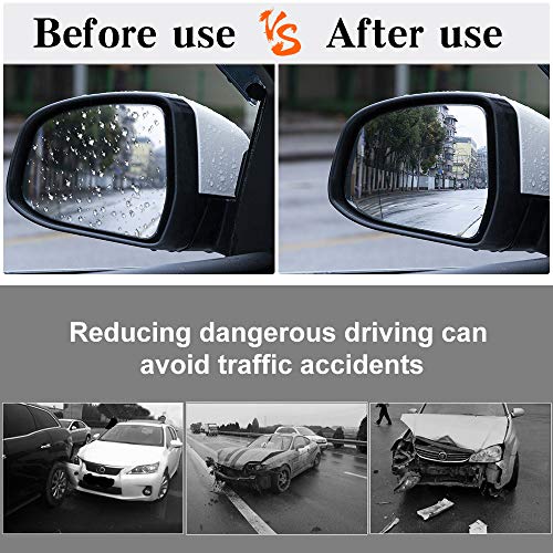 image for Hysagtek 6 Pcs Car Rearview Mirror Film Car Side View Mirror HD Anti F