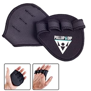 PULLUP & DIP Grip Pads Training Pads van Neopreen, Het Alternatief voor Sporthandschoenen, Lifting Pads voor…
