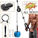 SYL Fitness LAT Pulley System with Loading Pin DIY Gym Cable Crossover Attachment