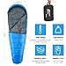 Mummy Sleeping Bag with Compression Sack for 3-4 Season - Lightweight, Water Resistant & Warm for Camping, Hiking, Fishing, Traveling and Outdoors