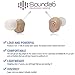 Soundlab Hearing Amplifier – Dime-Sized, in-the-Canal (ITC), Wireless with Soft Gel Tip and Hearing Aid Batteries