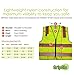 GripGlo Reflective construction Vest, Premium Quality Zipper, 6 Multi-Functional Pockets, Bright 2” Reflective Strips, Orange Trim for Maximum Visibility and Safety Size XX-Large TLS-432