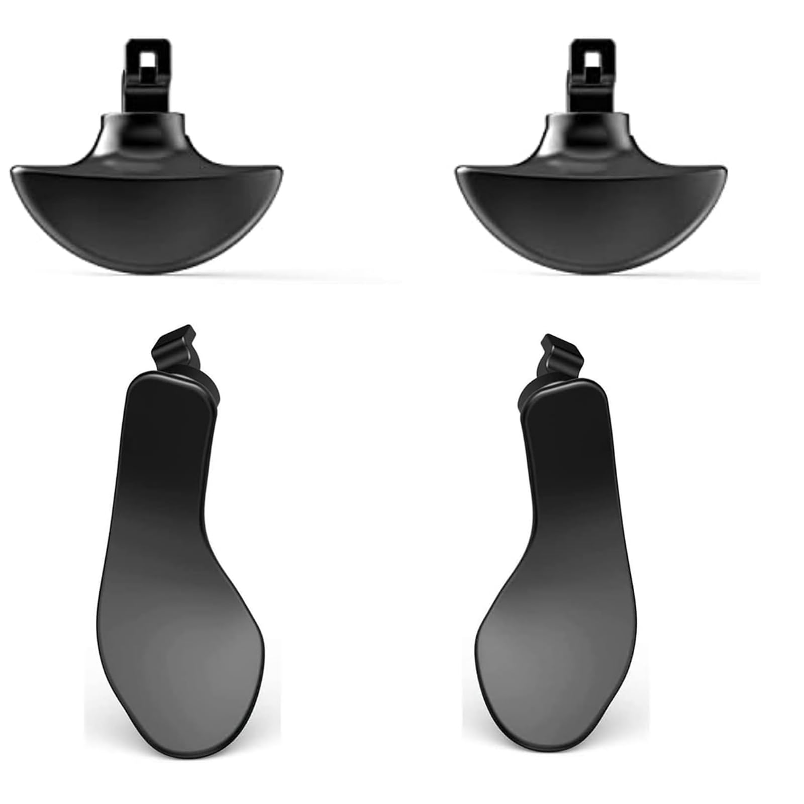 4 Pcs Edge Controller Back Paddles for PS5 DualSense Edge Controller, Paddles Replacement Compatible with PS5 Edge Controller, Metal Paddles for PS5 DualSense Edge Controller (Black)