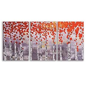 Wall26-3 Plane Canvas Wall Art-Abstract Oil Painting-Giclee Painting Wall Bedroom Living House Decoration Home Art - 16"x24" x 3 Panels