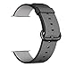 Smart Watch Band, Uitee Woven Nylon Band for Apple Watch 42mm Series 1 & 2, Uniquely and Artistically Designed Replacement Strap for iWatch, Best Comfortably Light With Fabric-Like Feel (Black)