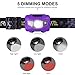 STCT CREE LED Headlamp Flashlight, STCT with Red Light Headlamp, Waterproof Head Lights Led for Kids Camping, Running, Batteries Included (Purple)