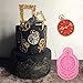 Vodolo 3 Pack Steampunk Cogs Mold, Clock Watch Wheel Gears Silicone Fondant Mold Chocolate Mold for Cupcake Toppers Party Cake Decoration etc.