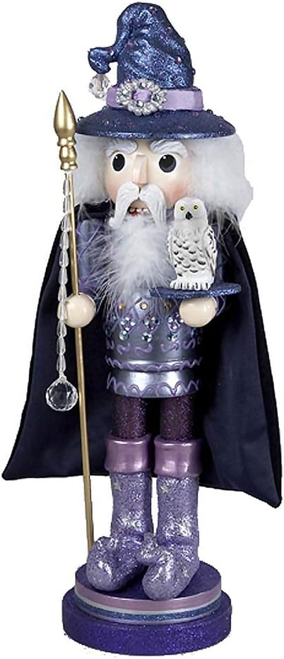 Nutcrackers - Kurt Adler 18-Inch Wooden Hollywood Wizard Nutcracker