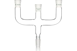 FunChem 4-Way Claisen Distillation Adapter with 14/20 Joint