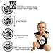 Itty Bitty Traveler Premium Baby Monthly Stickers (Set 20): Birth to 12 Months + 8 Bonus Achievement Stickers | Baby Monthly Milestone Sticker for Newborn Boy or Girl.