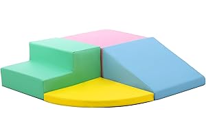 Joyspirit Toddler Foam Climbing Blocks Set - 4PCS Indoor Active Playset, Promotes Physical Development