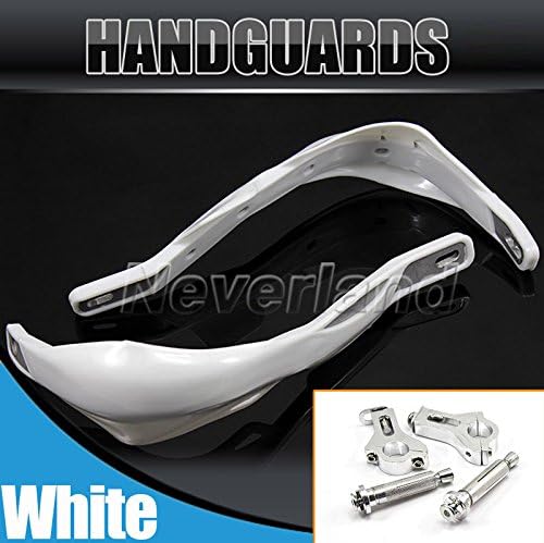 Noviame(TM)2015 Motorcycle 7/8" 22mm Handlebar Hand Guards Handguard for Yamaha XT WR YZ TT PW DT TTR 450F 250F R230 R125 R110 White C20