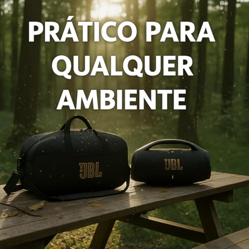 Bolsa Capa Case Compatível com Boombox 4 - Alça Resistente, à Prova D'Água, Acolchoada Premium