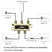 ANTOP ANTENNA Low-Loss 4 Way Coaxial Splitter for TV Antenna and Satellite 18K Gold-Plated Chassis 2GHz - 5-2050MHz All Port DC Power Passing, 4-Way Splitter (ANTV707-1)