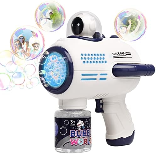 wgde toy Toys Gifts for 3 4 5 6 7 8 9 10 11 12 Year Old Boys Girls Toddlers, Bubble Machine Garden, Handheld Gun Maker Kids Adults Summer Outdoor Birthday Wedding Party (wgde toy 102)